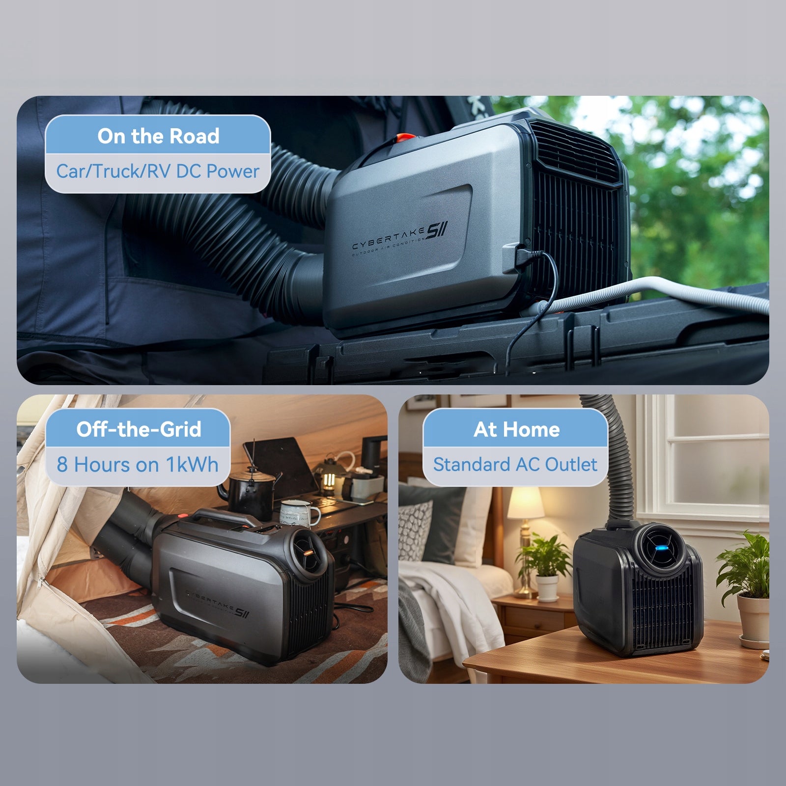 PORTABLE AIR CONDITIONER CYBERTAKE S2 PRO 600W COOLING 16-28 °C 5100BTU/H Brand no brand