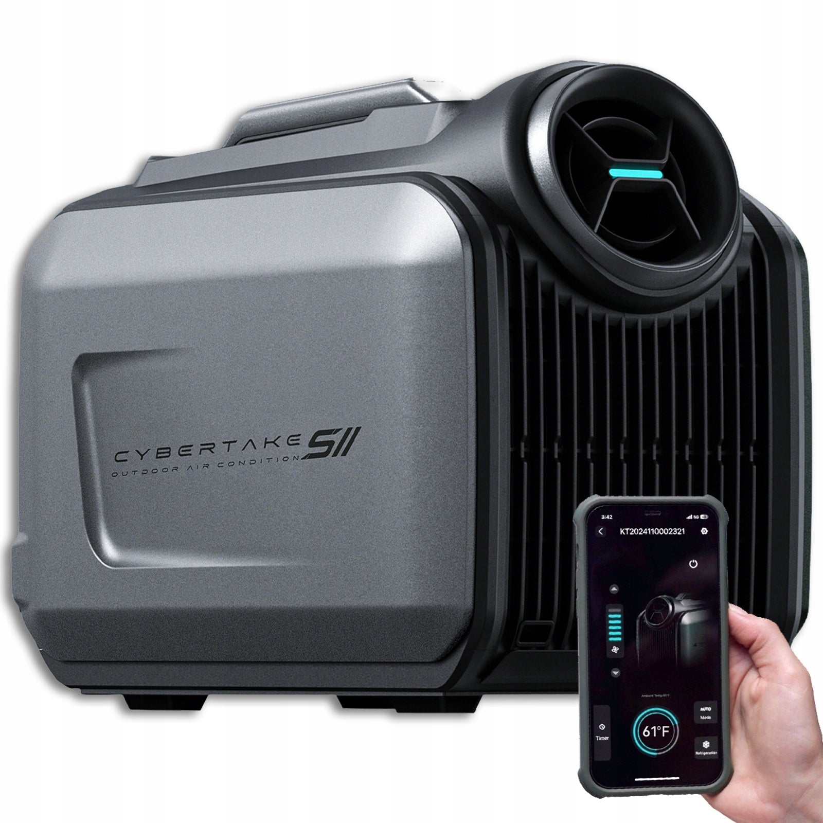 PORTABLE AIR CONDITIONER CYBERTAKE S2 PRO 600W COOLING 16-28 °C 5100BTU/H