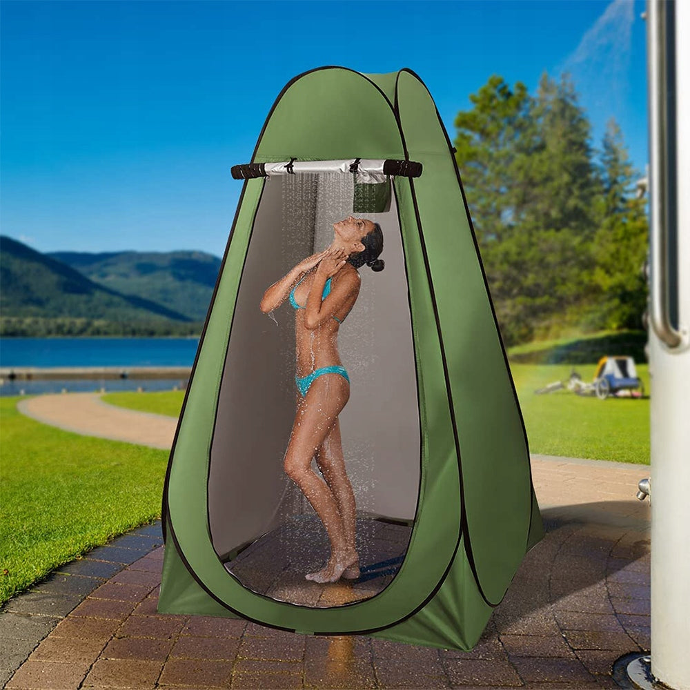 PORTABLE BEACH TENT FOR SHOWER CHANGING ROOM WATERPROOF WITH WINDOWS Manufacturer code Przebieralnia Czarna 150cm