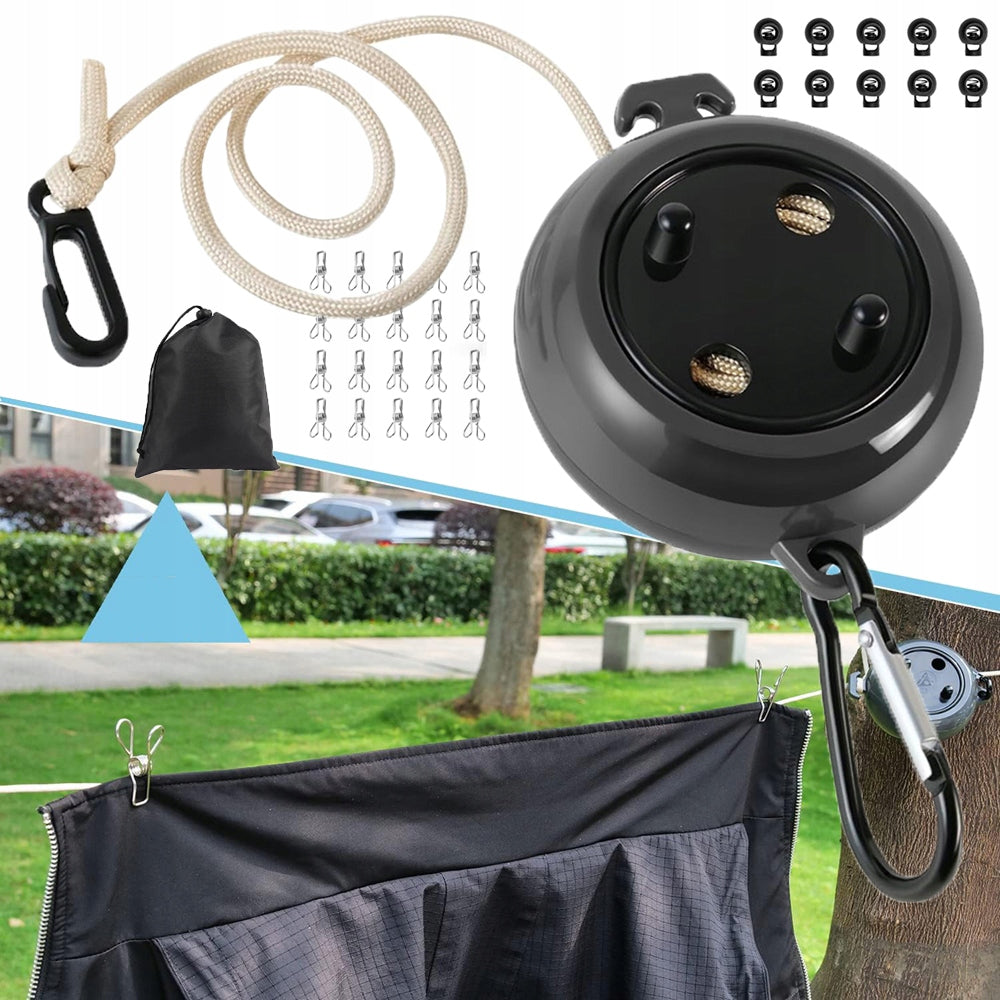 PORTABLE DURABLE 10M ROPE DRYER FOR CLOTHES LAUNDRY MOBILE LIGHT Packaging status original