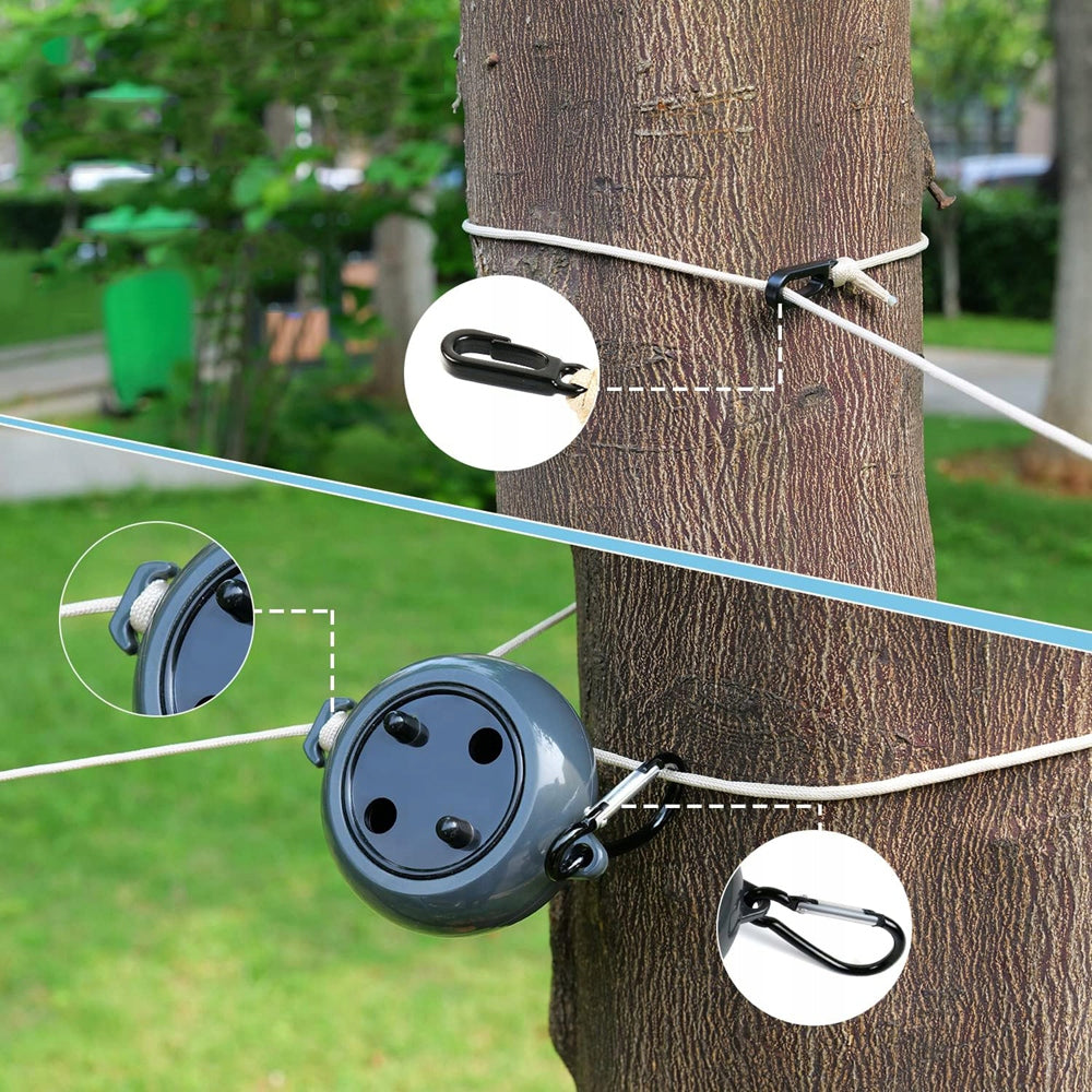 PORTABLE DURABLE 10M ROPE DRYER FOR CLOTHES LAUNDRY MOBILE LIGHT Unfolded width 100 cm