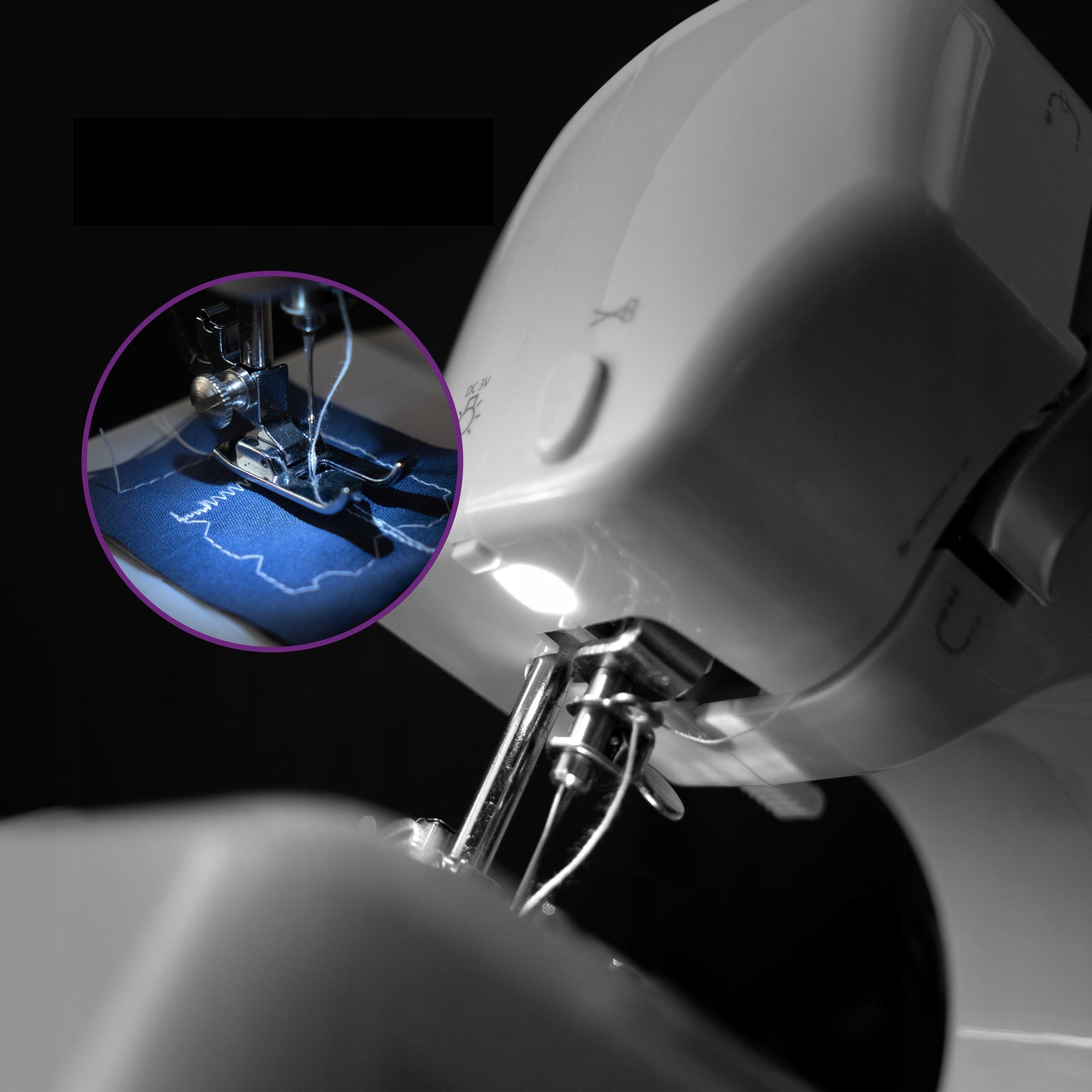 PORTABLE ELECTRIC SEWING MACHINE SEWING TOOLBOX Thread Needle BOMA Packaging status original