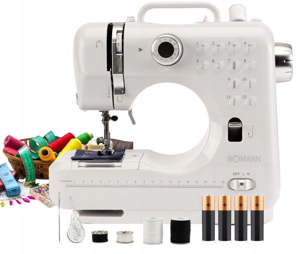PORTABLE ELECTRIC SEWING MACHINE SEWING TOOLBOX Thread Needle BOMA