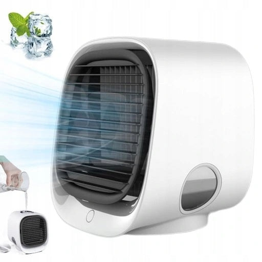PORTABLE EVAPORATIVE AIR CONDITIONER WATER TANK 300ML 3-SPEED FAN Packaging status original