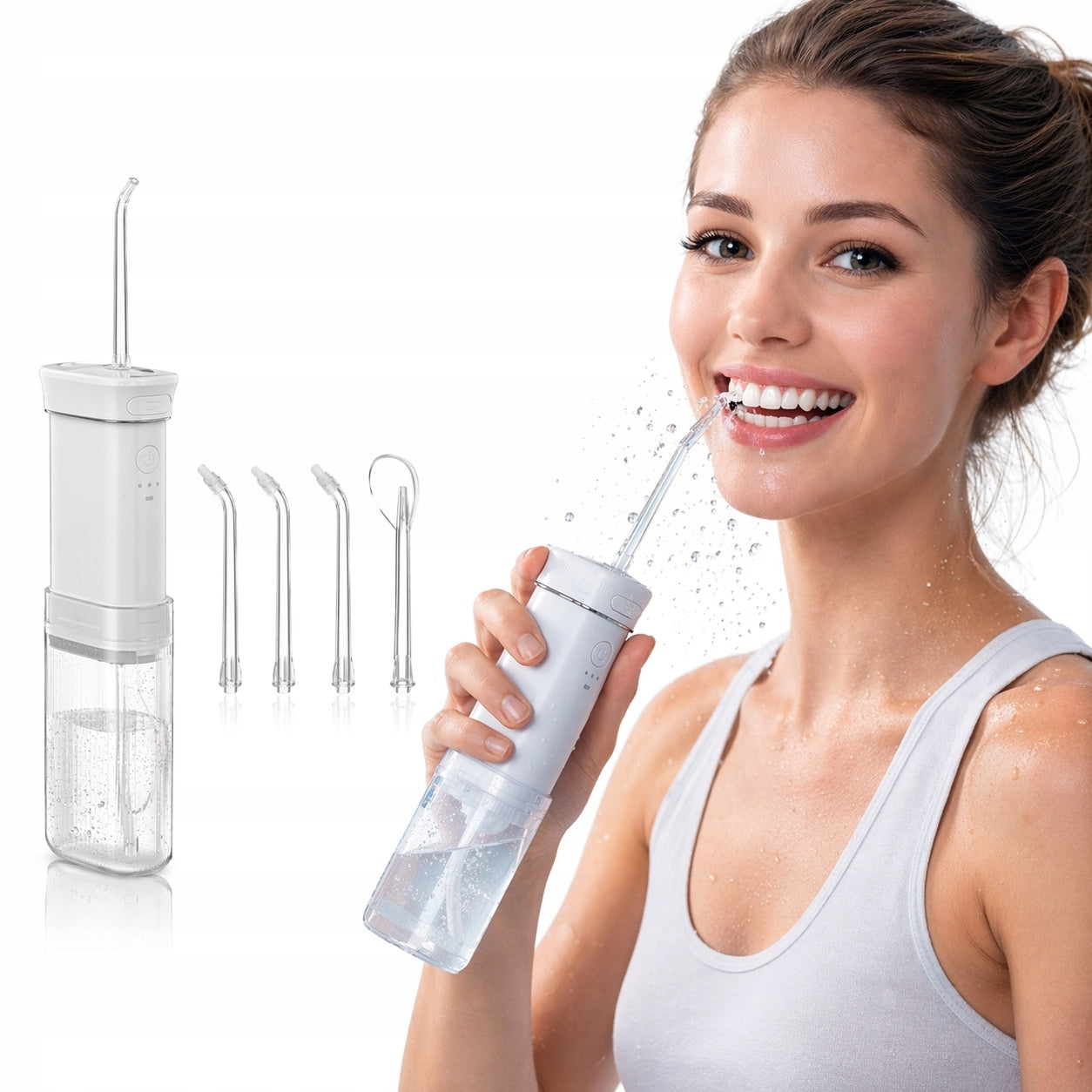 PORTABLE IRRIGATOR HAXE HX714 WIRELESS FOR TEETH 4X STRONG NOZZLES