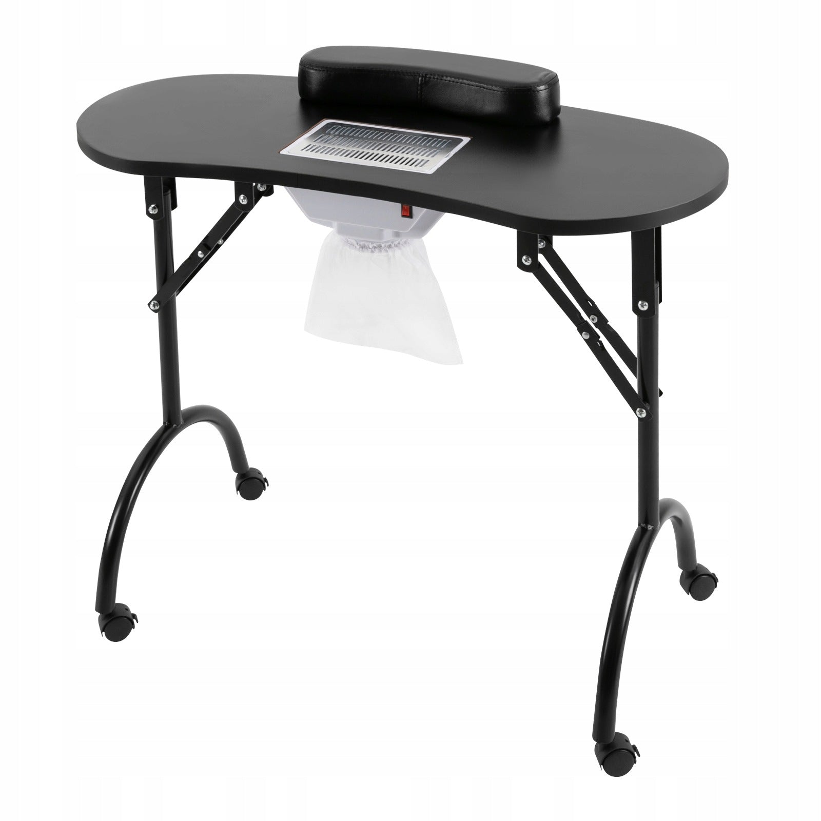 PORTABLE MANICURE TABLE WITH SUCTION FOLDABLE NAIL TABLE 90*40*72.5CM