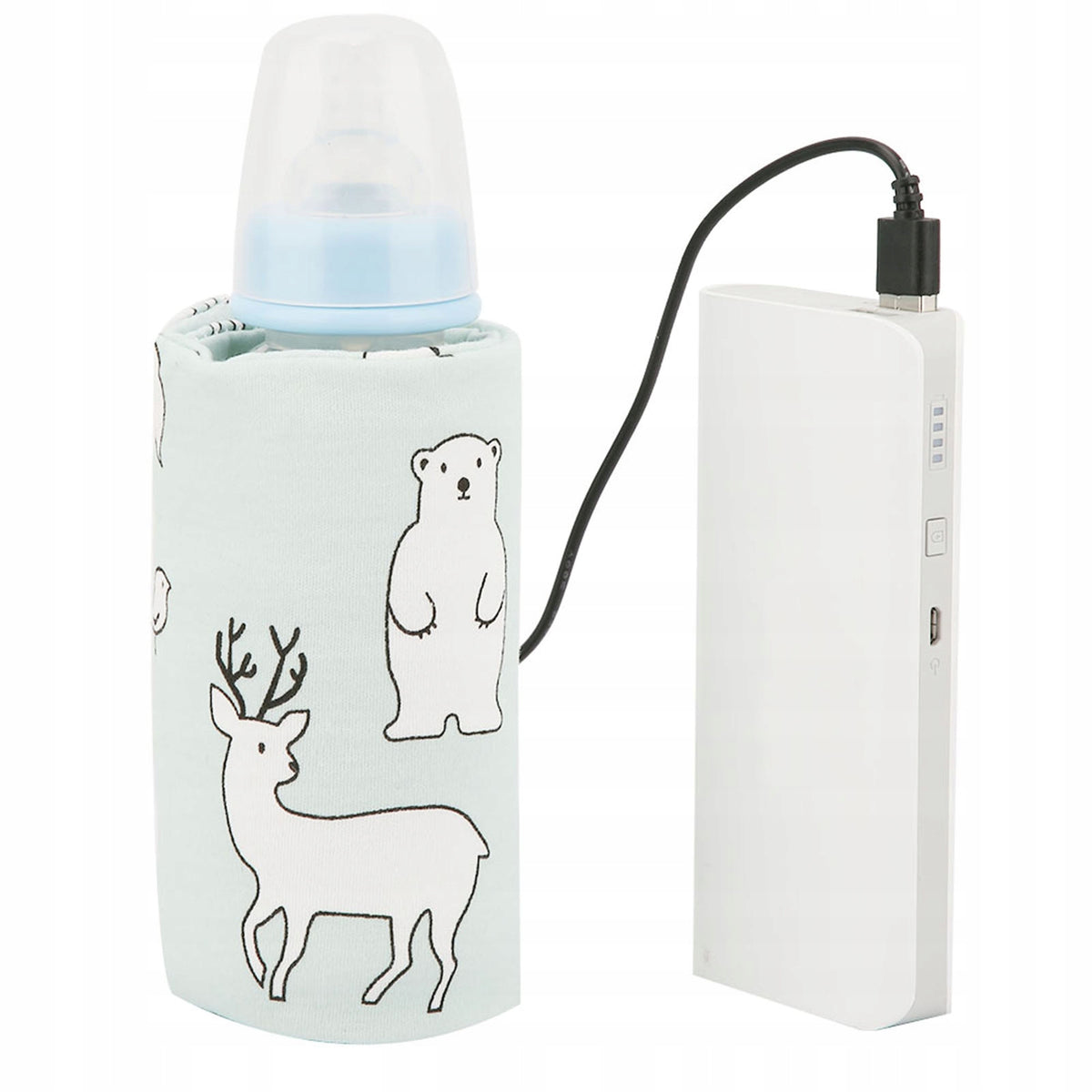 PORTABLE MILK BOTTLE WARMER USB CAR TOURIST FAST