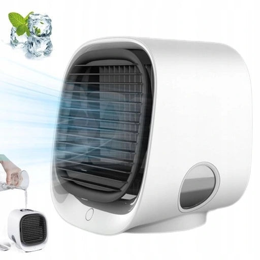 PORTABLE MINI AIR CONDITIONER UP TO 40DB 300ML LED 3 FAN SPEEDS Brand no brand