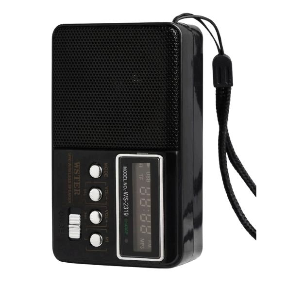 PORTABLE MINI RADIO FM POCKET DIGITAL BLUETOOTH CLIP WSTER WS-2319 Manufacturer code Mini Radio Wster