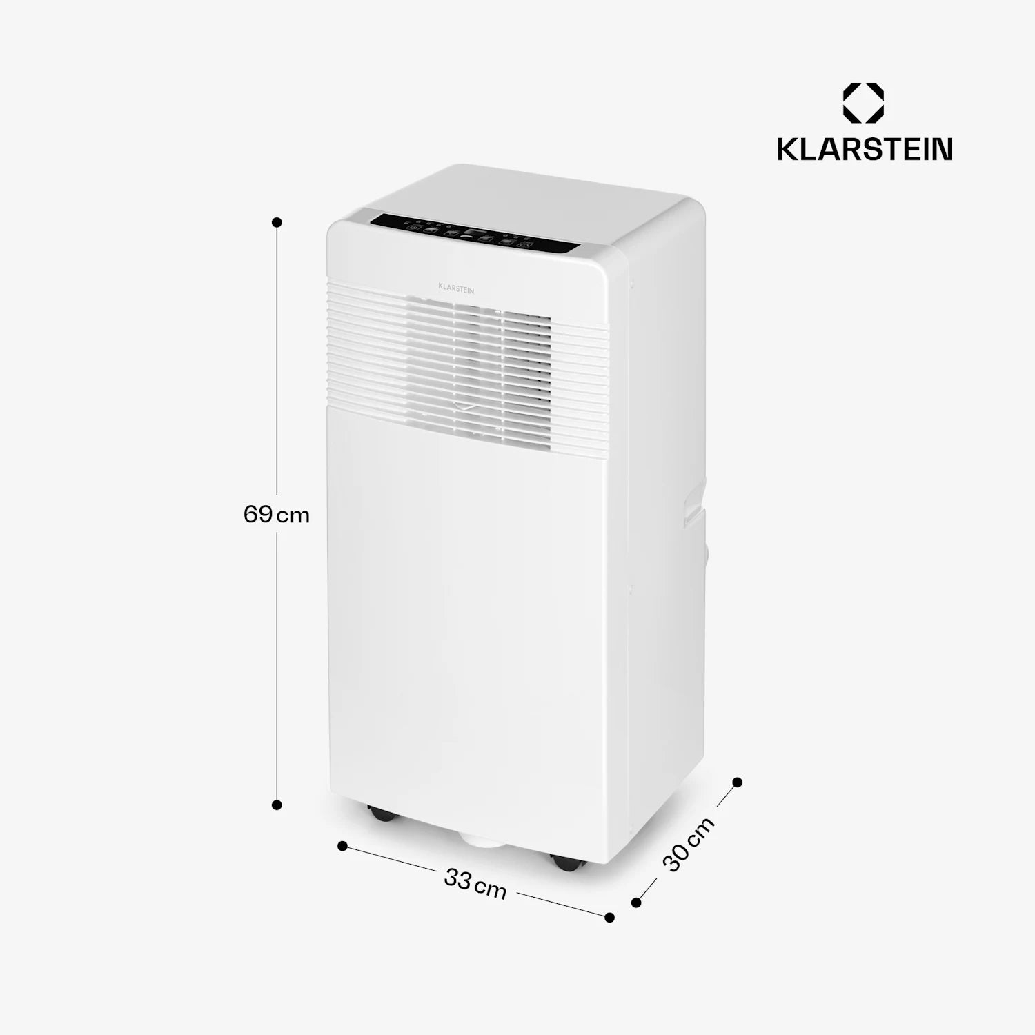 PORTABLE MOBILE AIR CONDITIONER KLARSTEIN 3IN1 AIR CONDITIONING REMOTE CONTROL 2,1 KW WIFI Model Iceblock Ecosmart 7