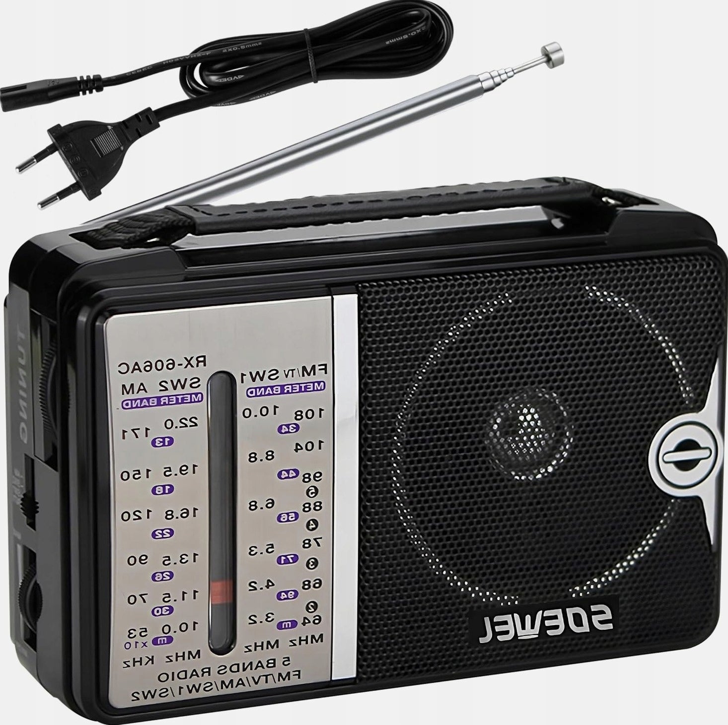 PORTABLE RADIO 155X55X10CM RETRO MULTI-BAND POWER SUPPLY ANTENNA CLEAN