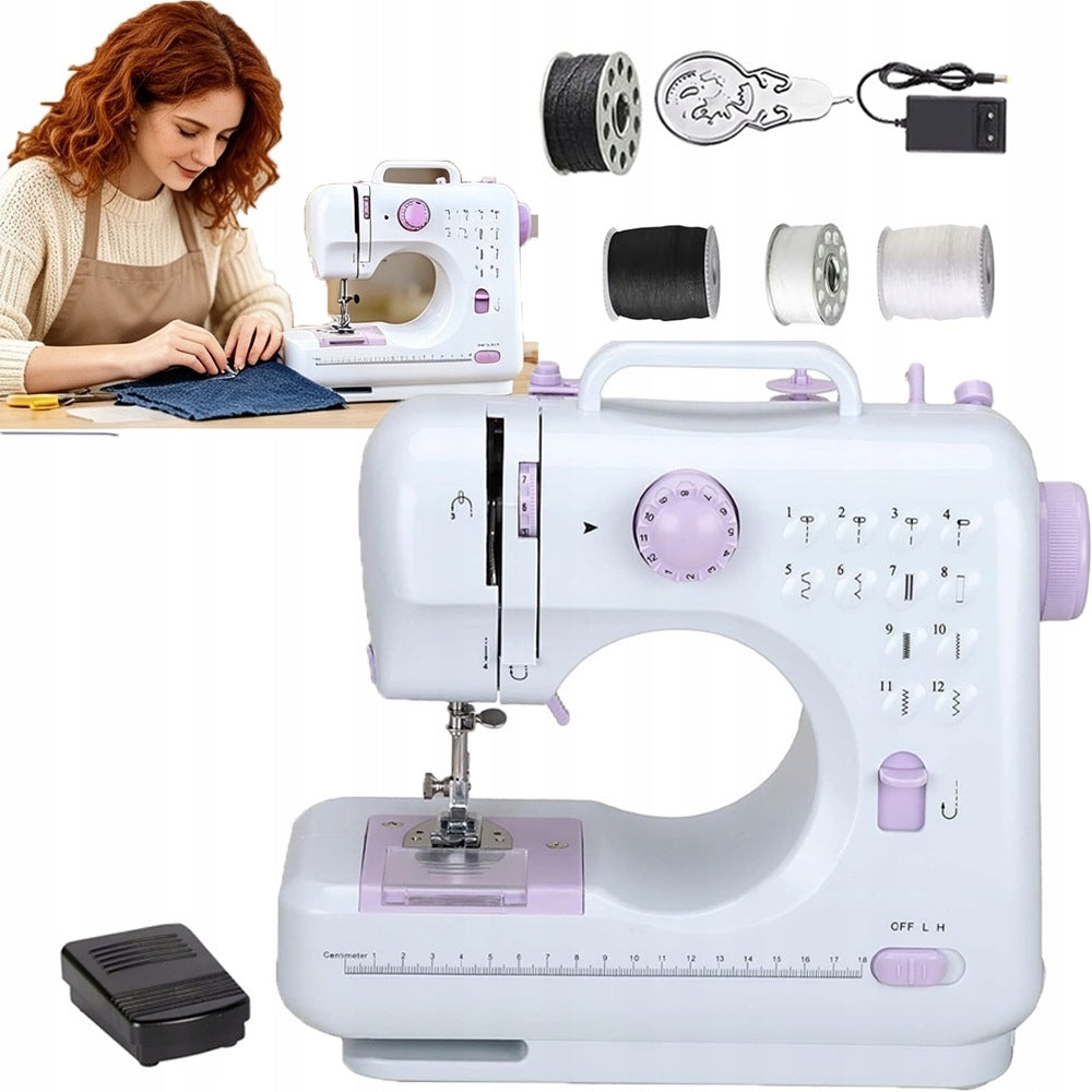 PORTABLE SEWING MACHINE WITH CLEAN LINING FUNCTION WITHOUT DAMAGE