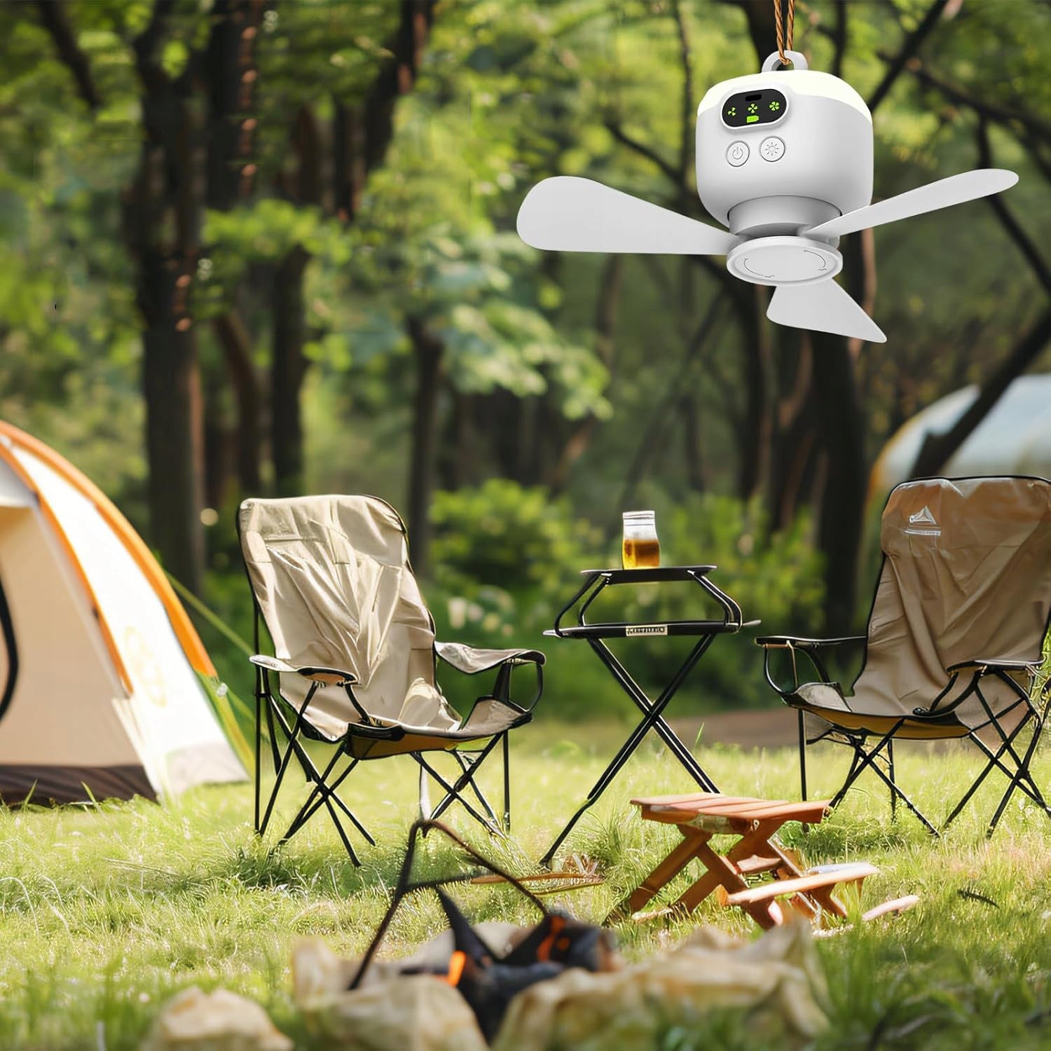 PORTABLE SMALL CEILING FAN, CEILING FAN WITH REMOTE CONTROL LIGHT Brand no brand