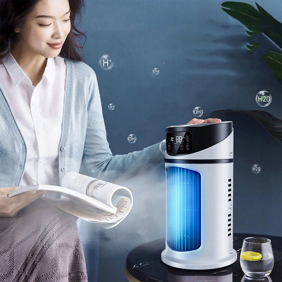 PORTABLE SMALL USB AIR CONDITIONER FOR WATER AND ICE 3IN1 AIR CONDITIONER FOR HOME FAN Power 10 W