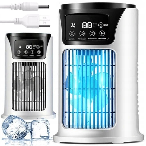 PORTABLE SMALL USB AIR CONDITIONER FOR WATER AND ICE 3IN1 AIR CONDITIONER FOR HOME FAN