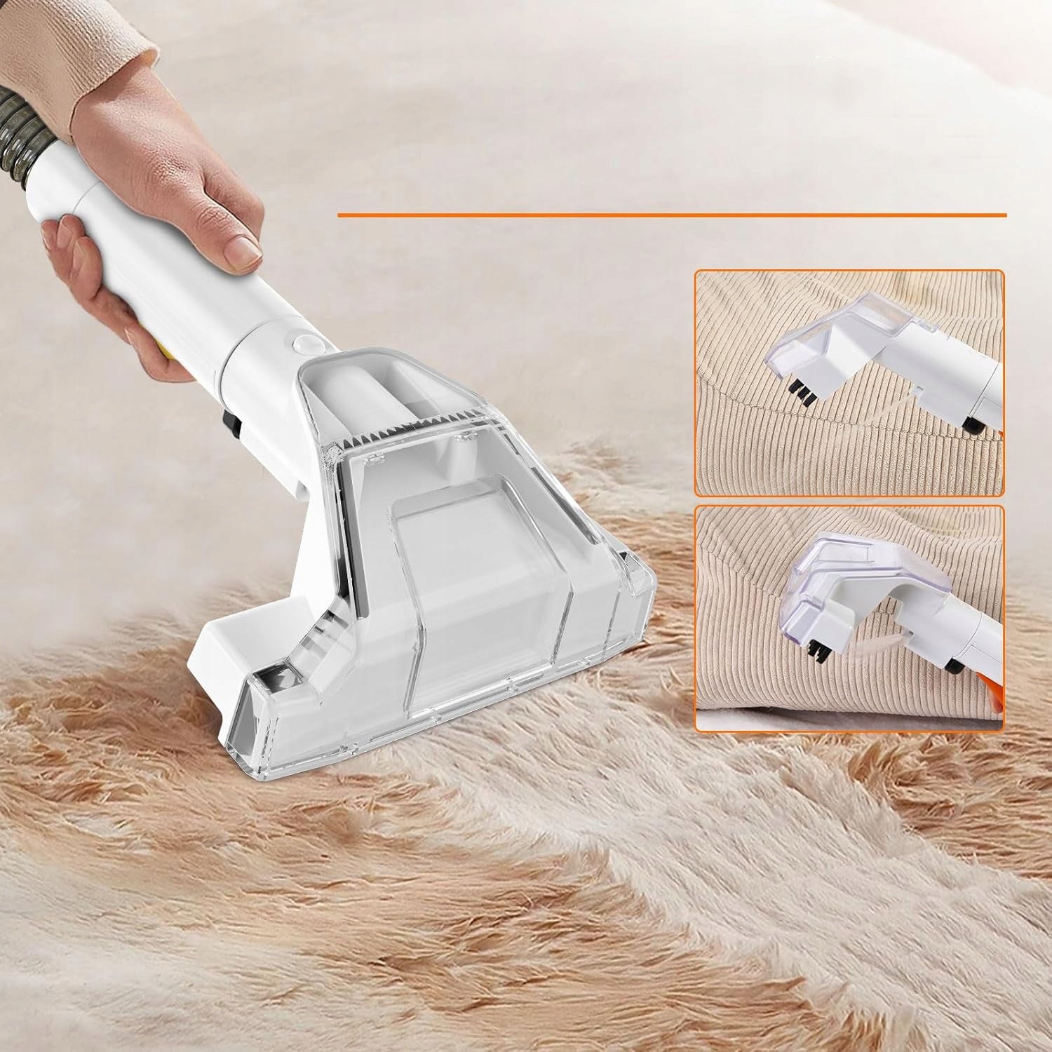 PORTABLE WASHING VACUUM CLEANER 600W 15KPA FOR CARPET UPHOLSTERY SOFA SET Dirty water tank capacity 0.8 l