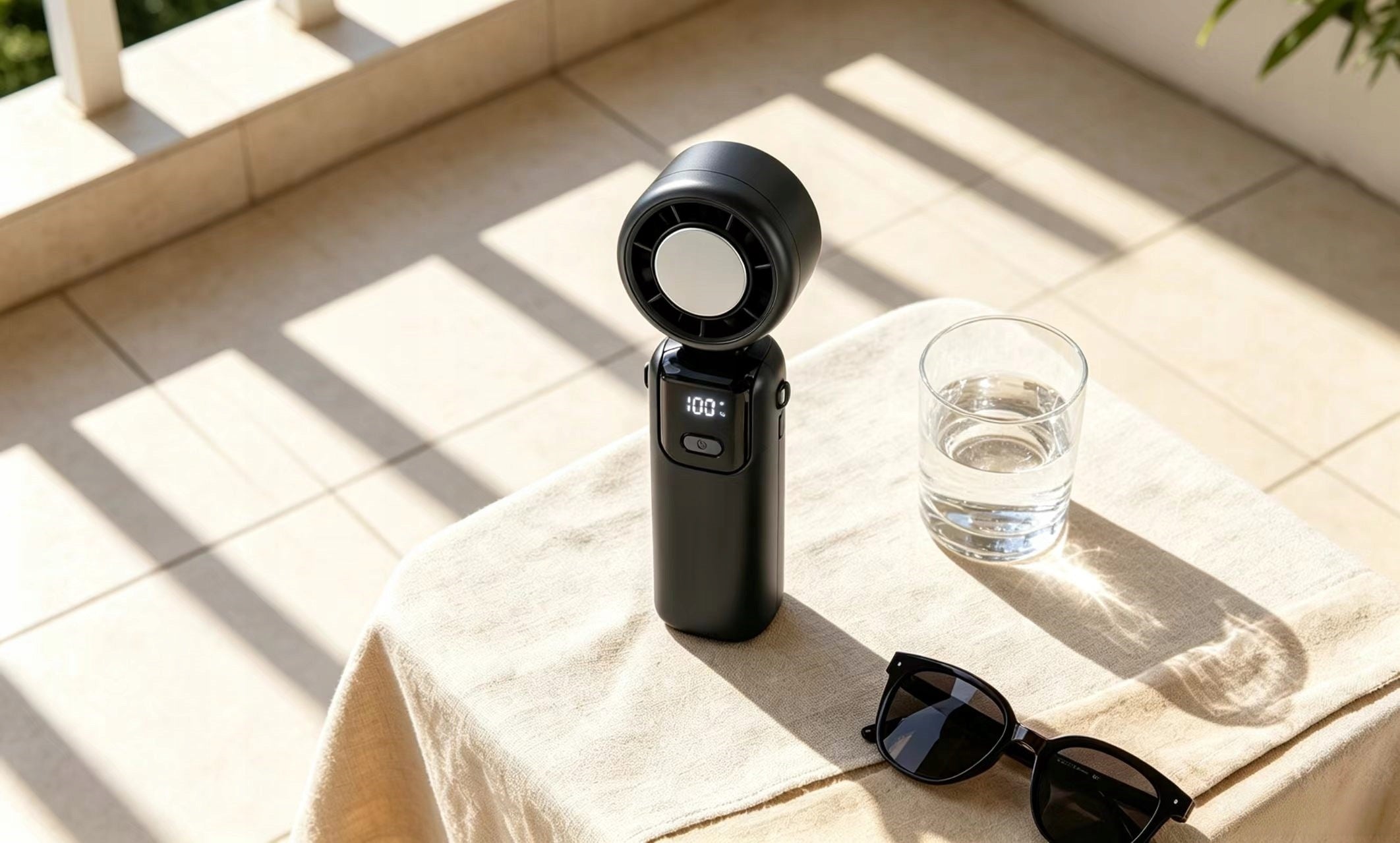 PORTABLE WINDMILL MINI DESK FAN QUIET HANDHELD 4000mAh Brand no brand