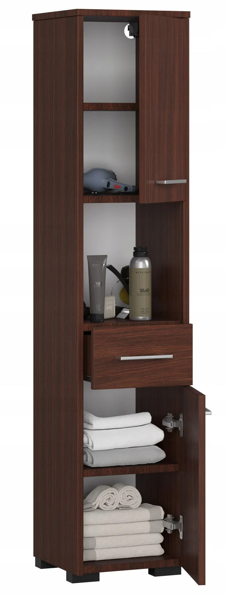 POST BATHROOM RACK FIN 2D 1SZ 1W WENGE Manufacturer code OP0LŁAZVEN001
