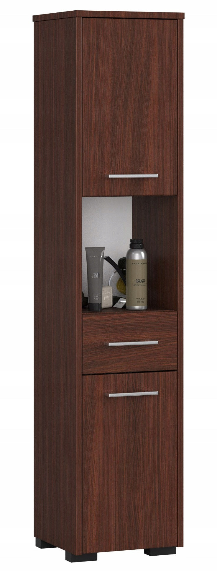 POST BATHROOM RACK FIN 2D 1SZ 1W WENGE