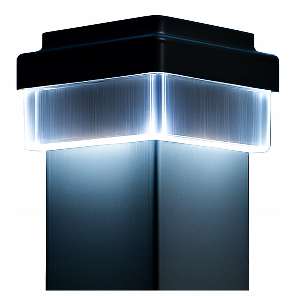 POST CAP Solar LED Lamp HOOD for 80x80mm Post with Battery
