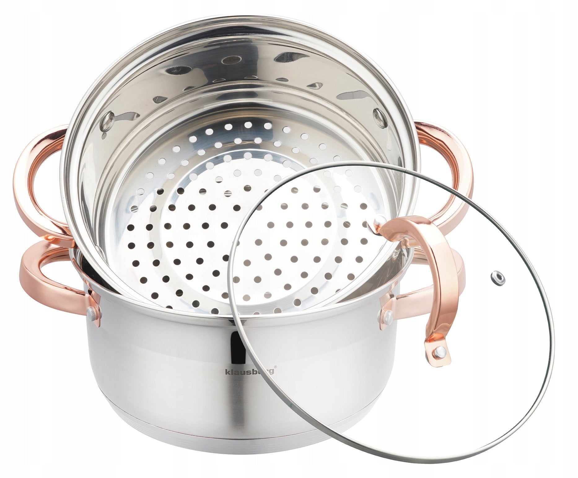 POT 20cm steaming induction stainless steel pot 3,1 L