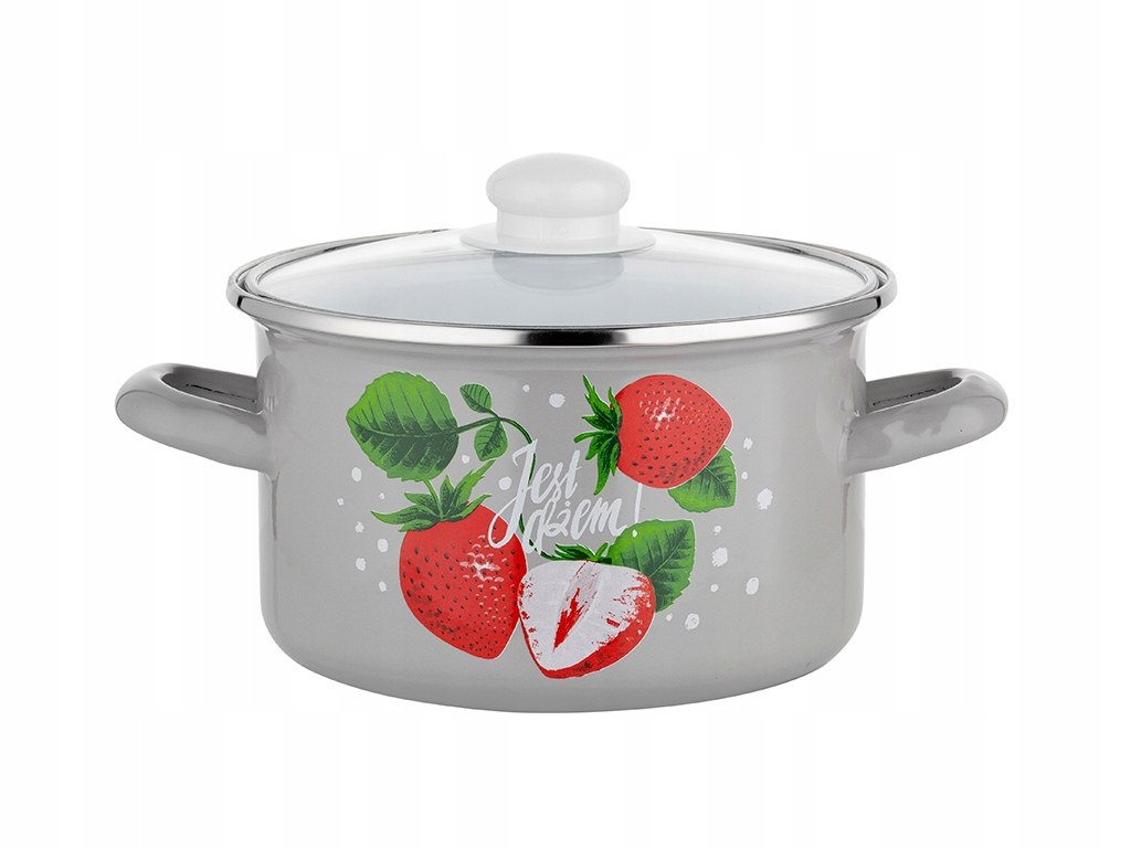 POT 22 ENAMELLED SIMPLE INDUCTION GAS JAM WITH LID
