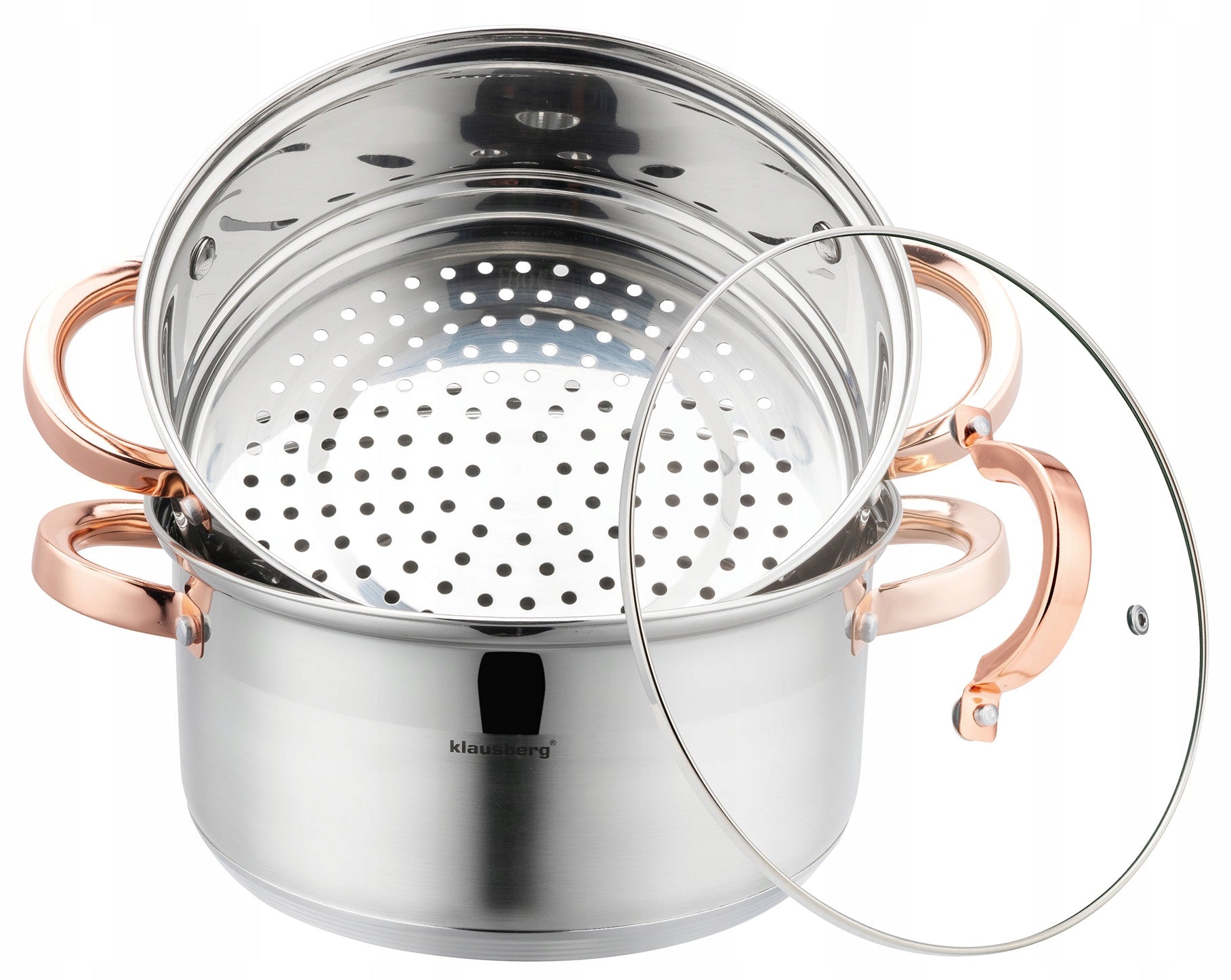 POT 22cm STEAMING induction stainless steel pot 4 L Manufacturer code 5908287277311