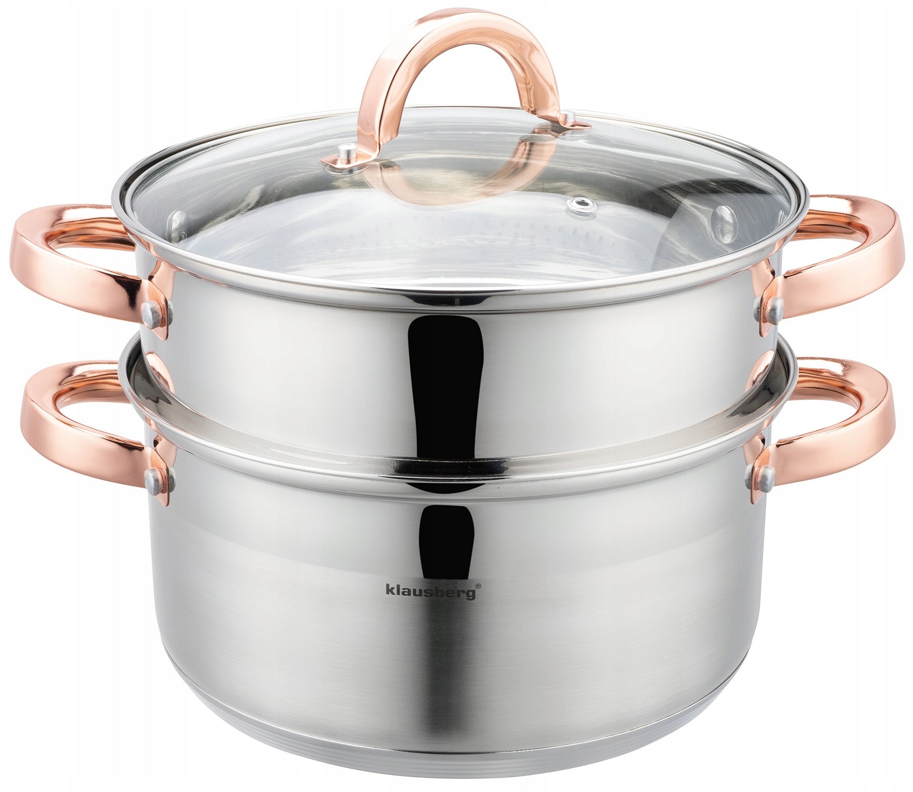 POT 22cm STEAMING induction stainless steel pot 4 L