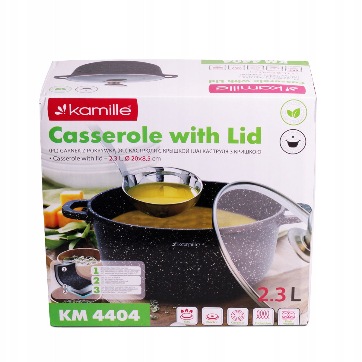POT 4404 BLACK MARBLED 2.3 L KAMILLE Manufacturer code 0193223760810