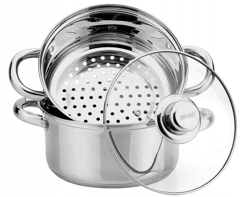POT 5 L STEAMING EVAPORATOR STEEL STEAM CARTRIDGE 3el. 24cm