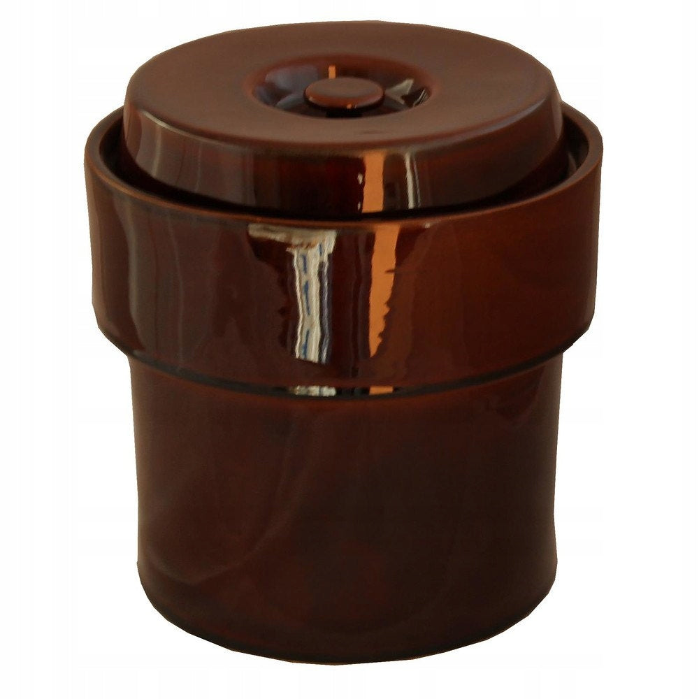 POT 5L CERAMIC HERMETIC- BRONZE IDEAL FOR CUCUMBERS FOR KITCHEN DECORATIVE Manufacturer code 3026