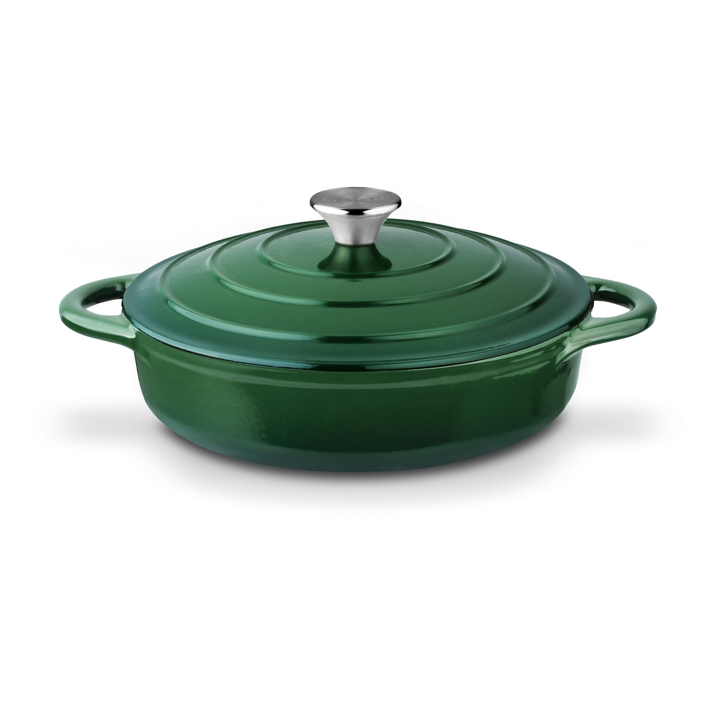 POT Cast Iron ENAMEL PAN Green Round Konighoffer 3L 28x7cm