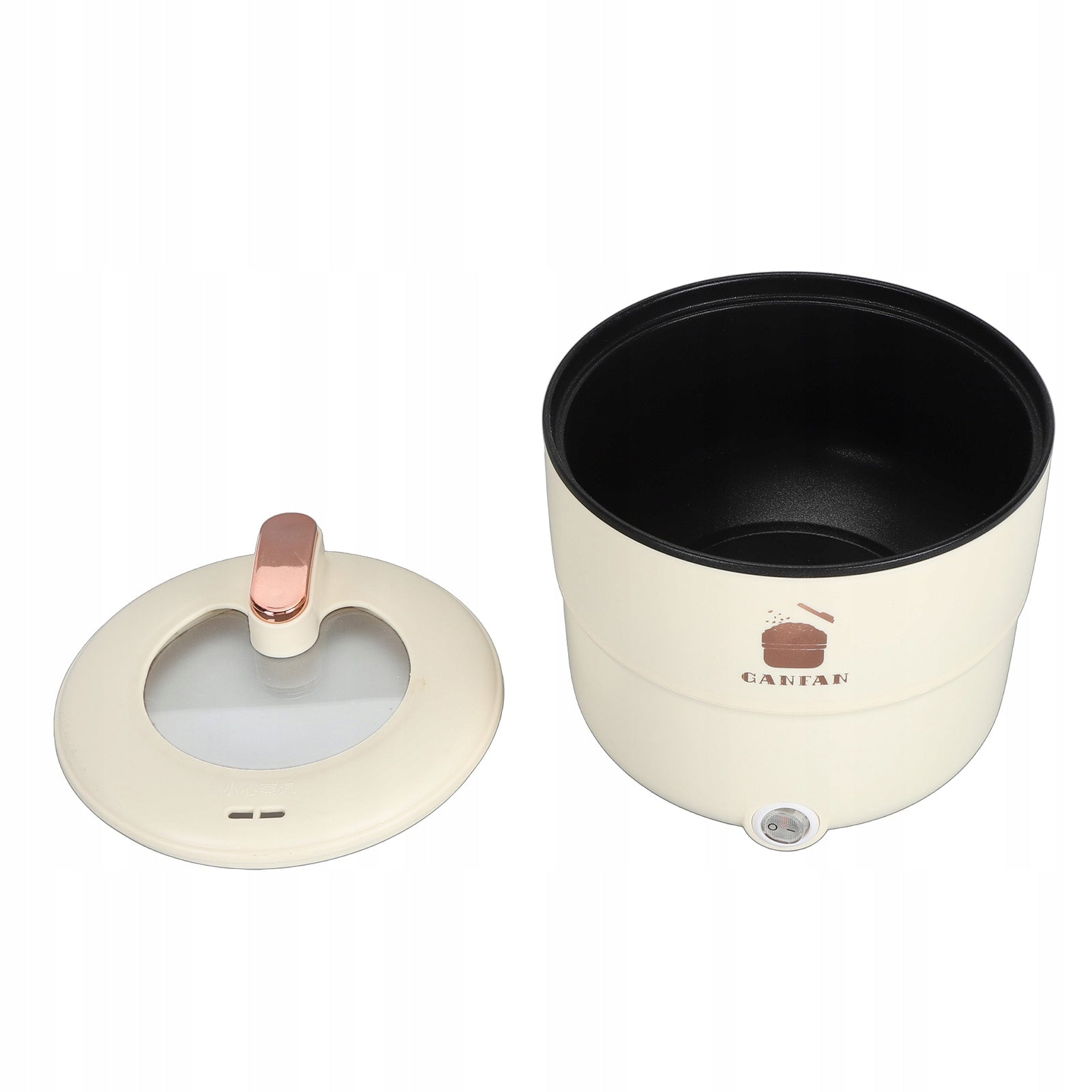 POT FOR COOKING RICE VEGETABLES RICE COOKER 1.8L ELECTRIC STEAMER RICE COOKE Dominant color beige/brown