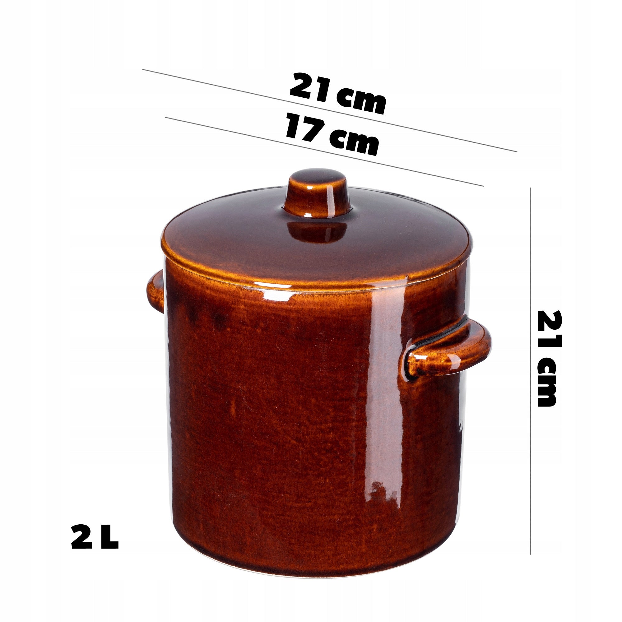 POT FOR PICKLING CABBAGE CUCUMBERS FOR STONEWARE LARD 2L BARREL STONEWARE Capacity 2 l