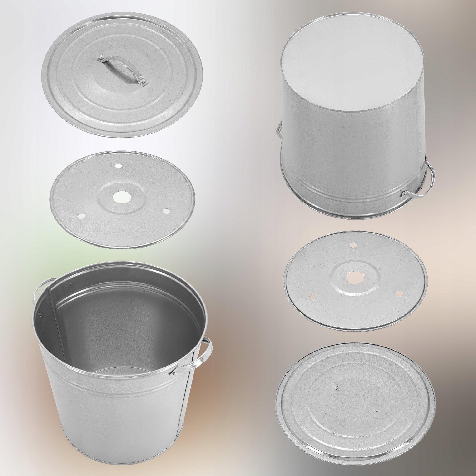 POT GAR FOR COOKING PRESERVES GALVANIZED BOILER WITH LID CARTRIDGE 32L Brand Kotarbau