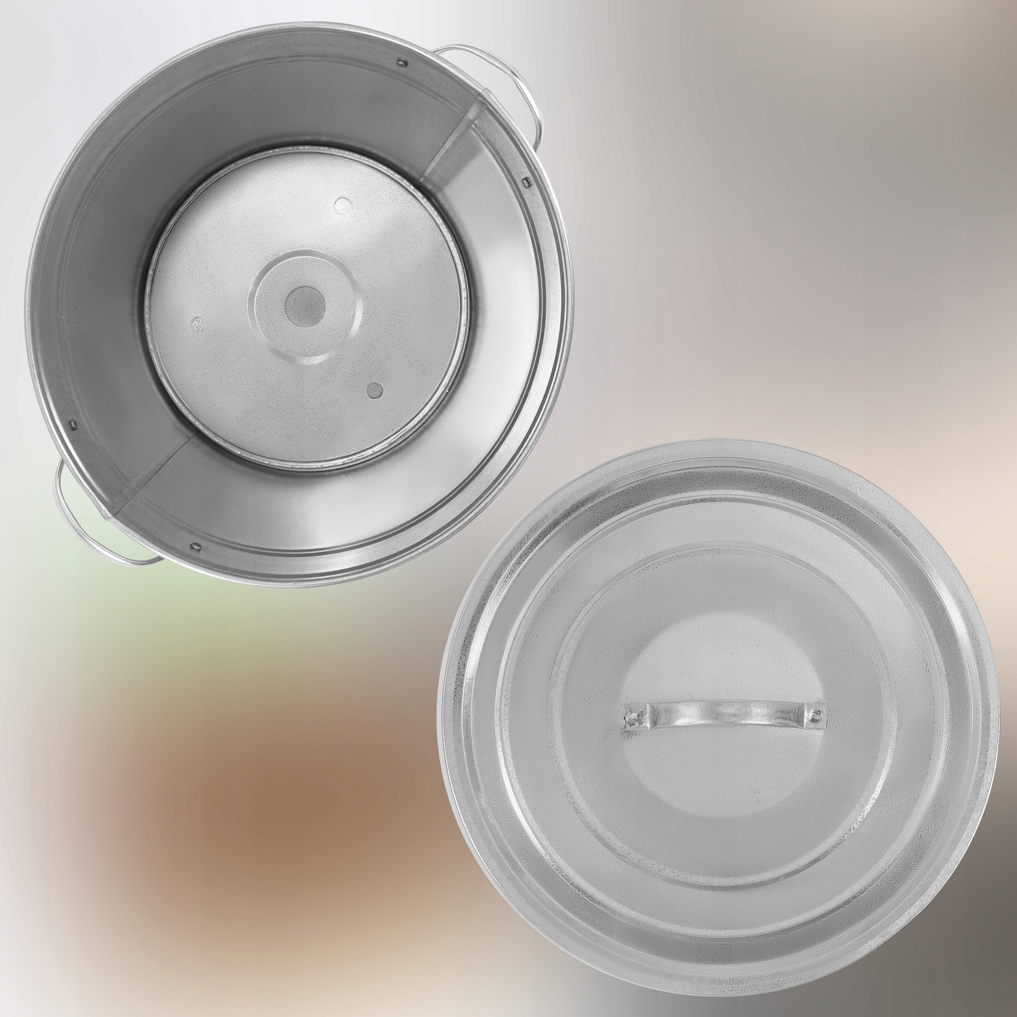POT GAR FOR COOKING PRESERVES GALVANIZED BOILER WITH LID CARTRIDGE 32L Manufacturer code P205