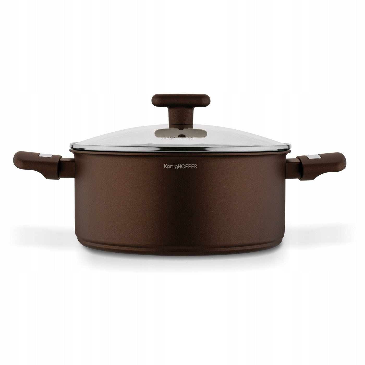 POT INDUCTION Ceramic Lid GAS SOLID Konighoffer Reno 4,6 l 24cm Brand Konighoffer