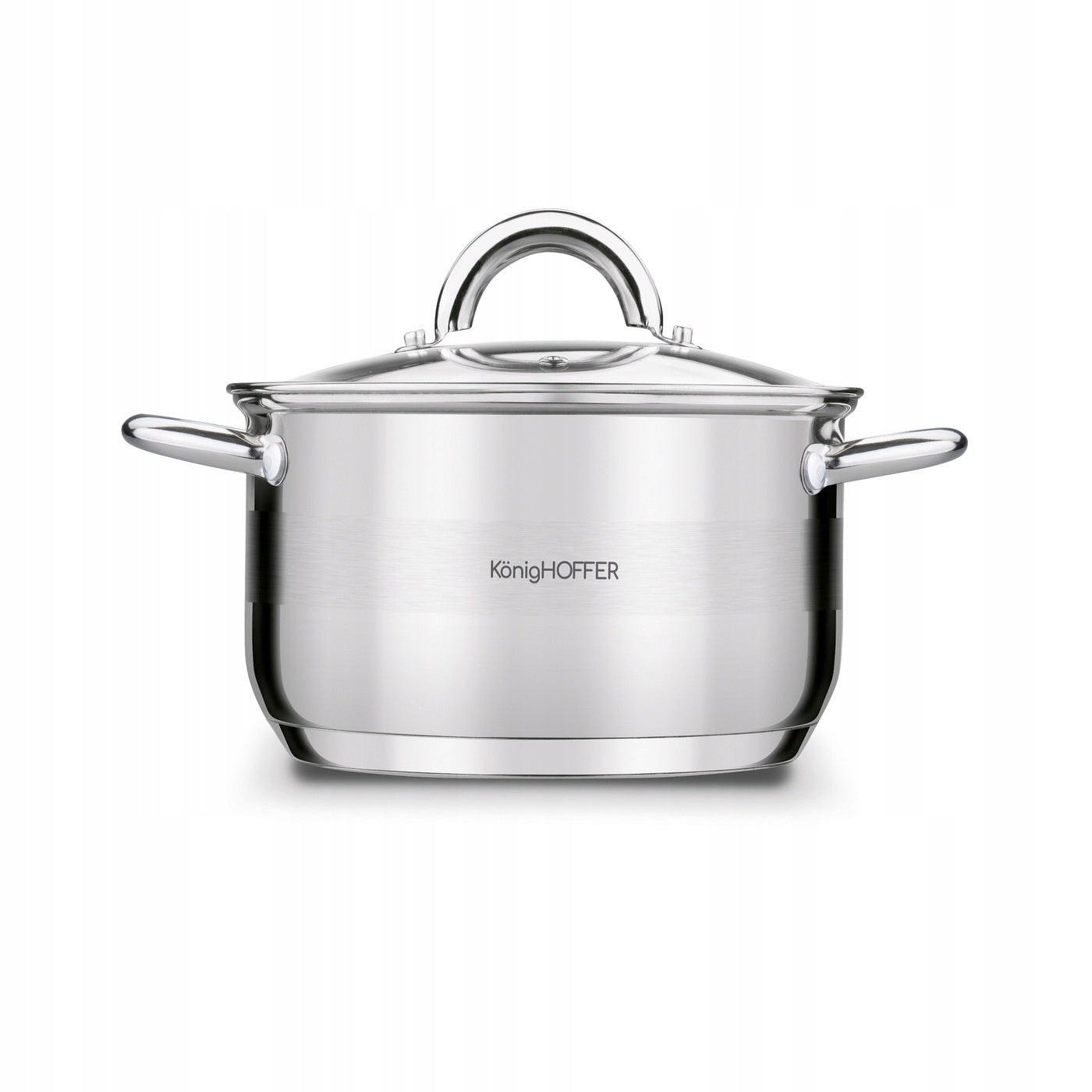 POT INDUCTION STEEL GAS Lid Solid Konighoffer Faro 2,6L 18cm Packaging status original