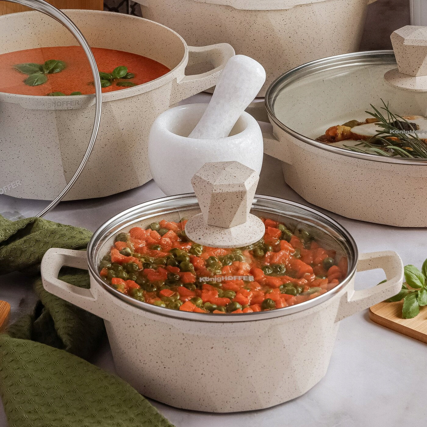 POT Induction with LID NON-STICK Konighoffer Corte 2,3 l 20cm Packaging status original