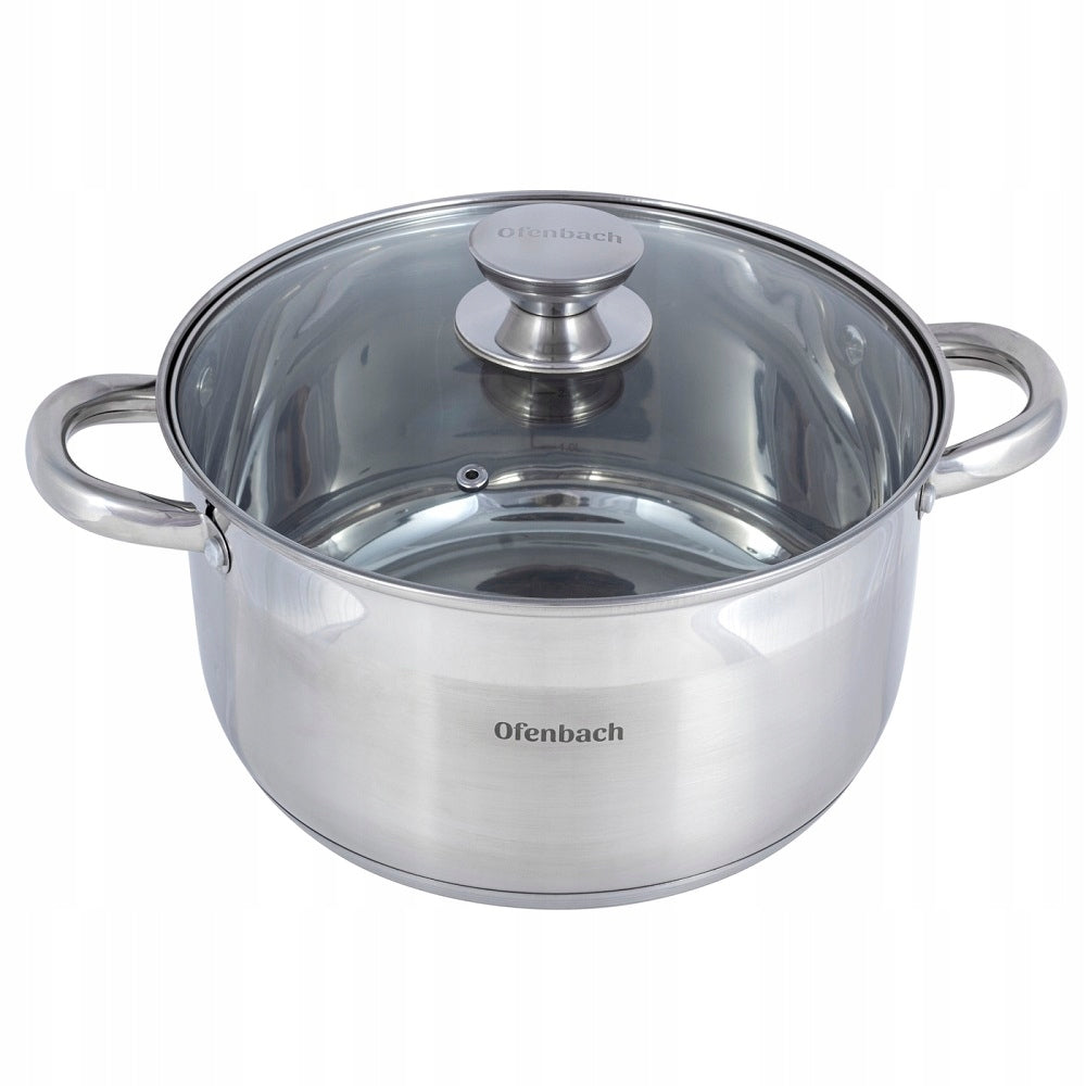POT LARGE TRADITIONAL LID Steel GAS INDUCTION 5L KAMILLE universal Brand no brand