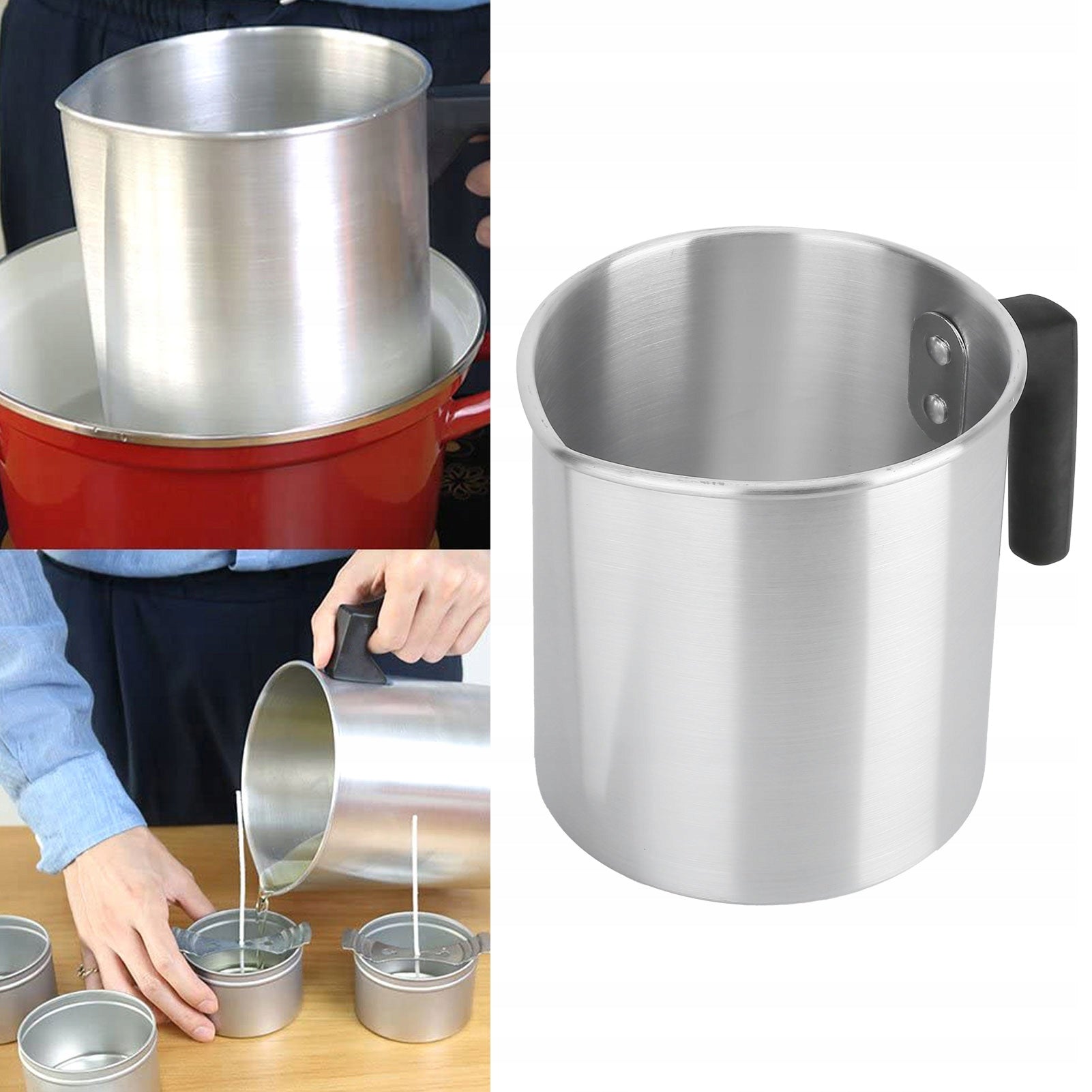 POT MELTER CONTAINER FOR MELTING WAX CRUCIBLE FOR CANDLES 1,2L Brand no brand