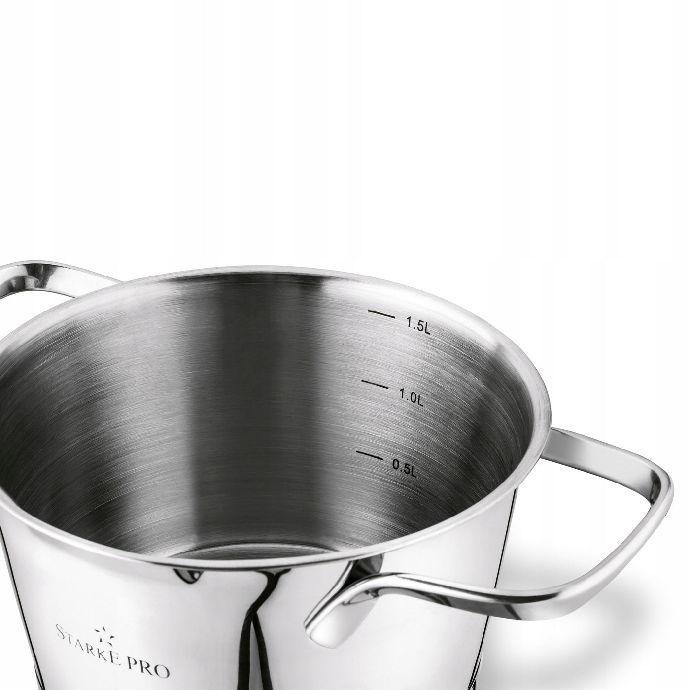 POT Steel INDUCTION STAINLESS STEEL Gas LARGE Starke Pro Speziale 1,6L 16cm Kind traditional pot