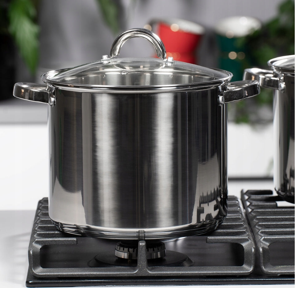 POT TRADITIONAL STAINLESS STOCKPOT 8,5L HIGH GASTRO 24CM INDUCTION GAS Manufacturer code GARNEK NIERDZEWNY