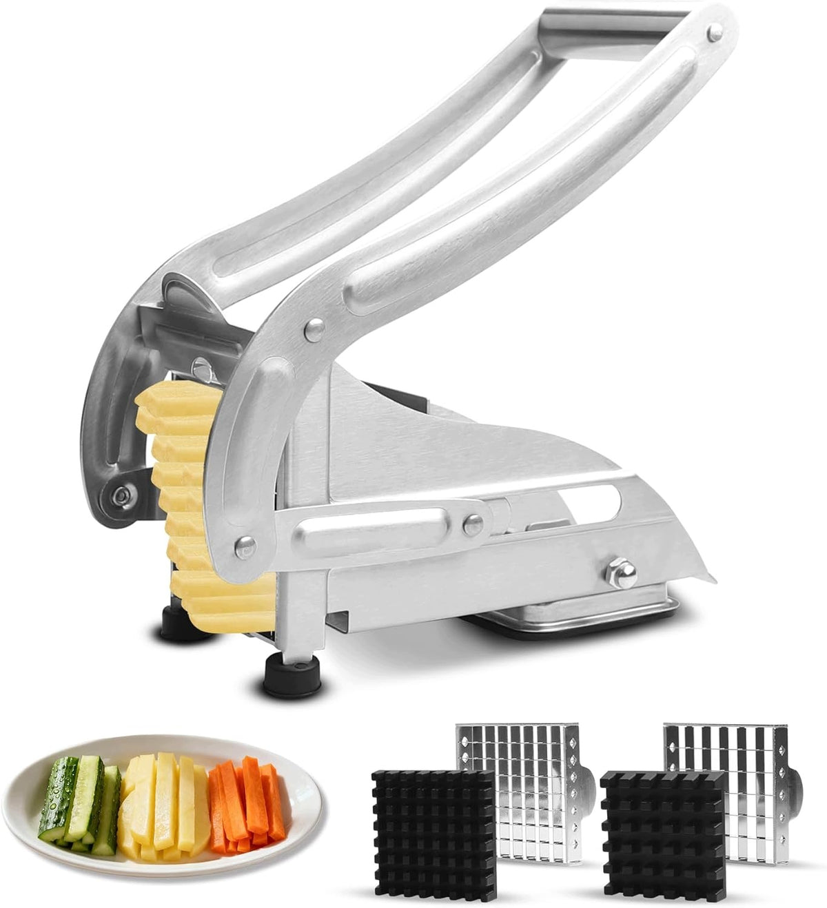 POTATO FRIES SLICER STAINLESS STEEL 2 INSERTS