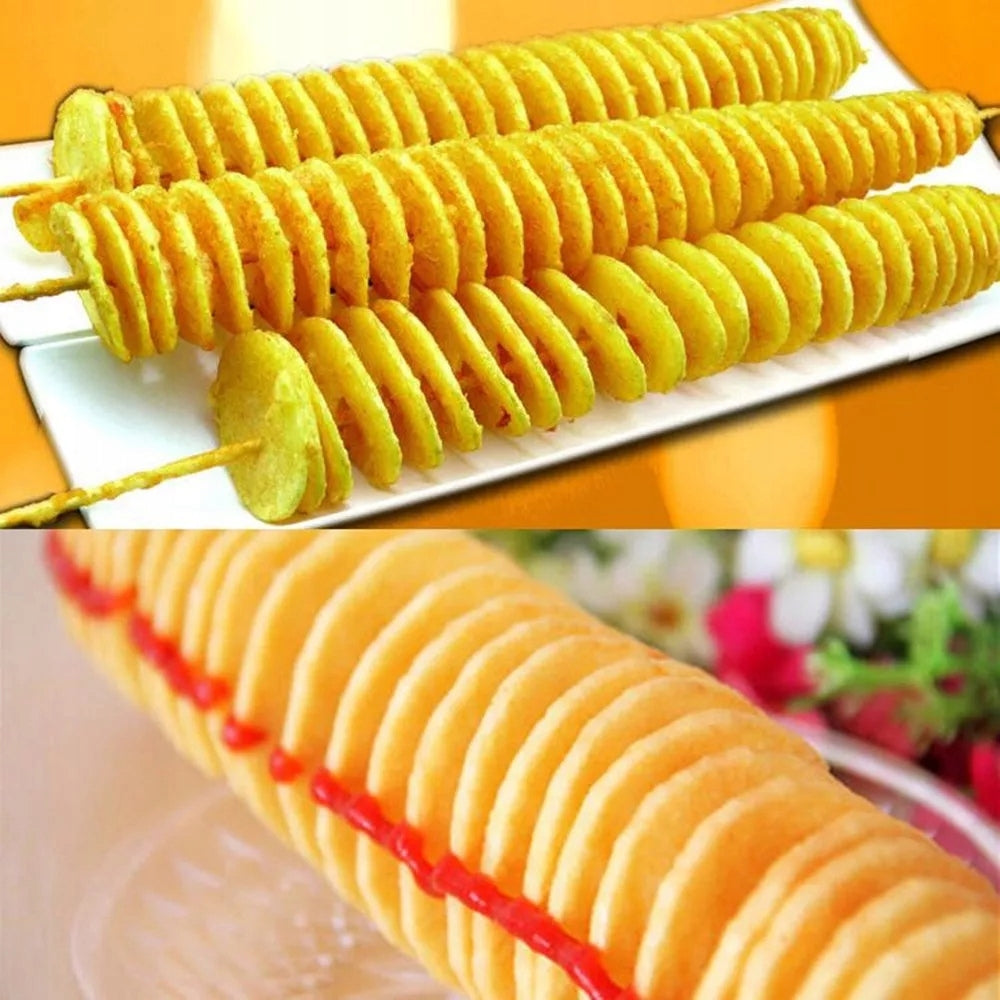 POTATO SLICER MANUAL SPIRAL VEGETABLE SPIRAL, FOR RESTAURANT Brand no brand