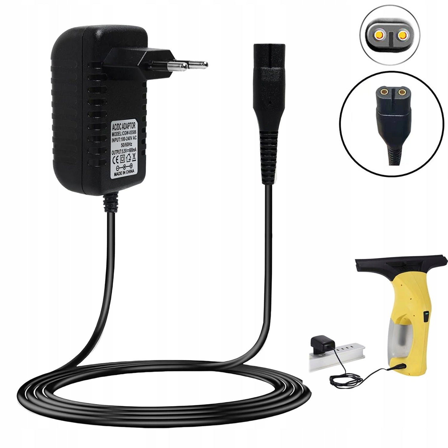 POWER SUPPLY CHARGER FOR WINDOW WASHER KARCHER WV1 WV2 WV5 KV2 KB5 KV4