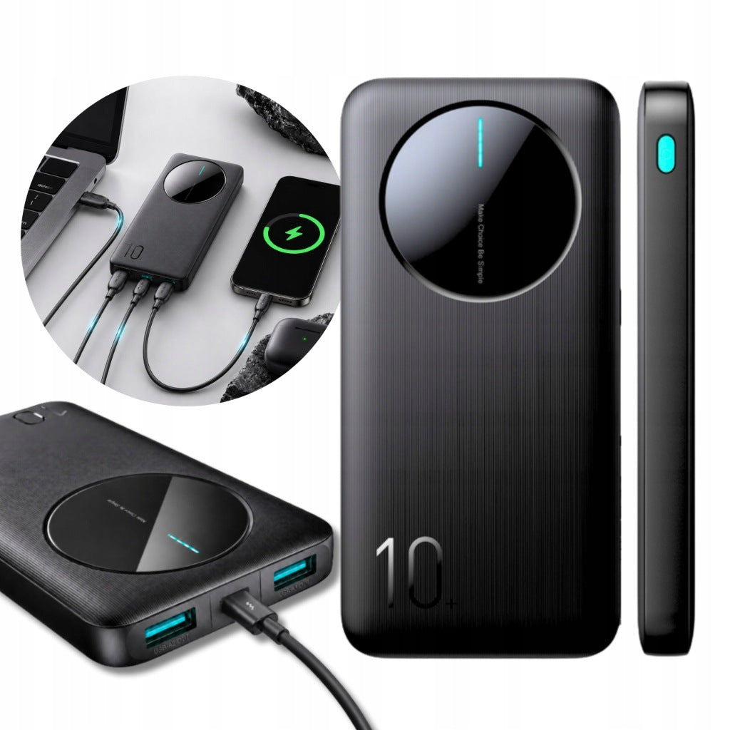 POWERBANK 10000 mAh 12W POWERFUL POWER TRAVEL BANK 2x USB-A USB-C QC PD AFC