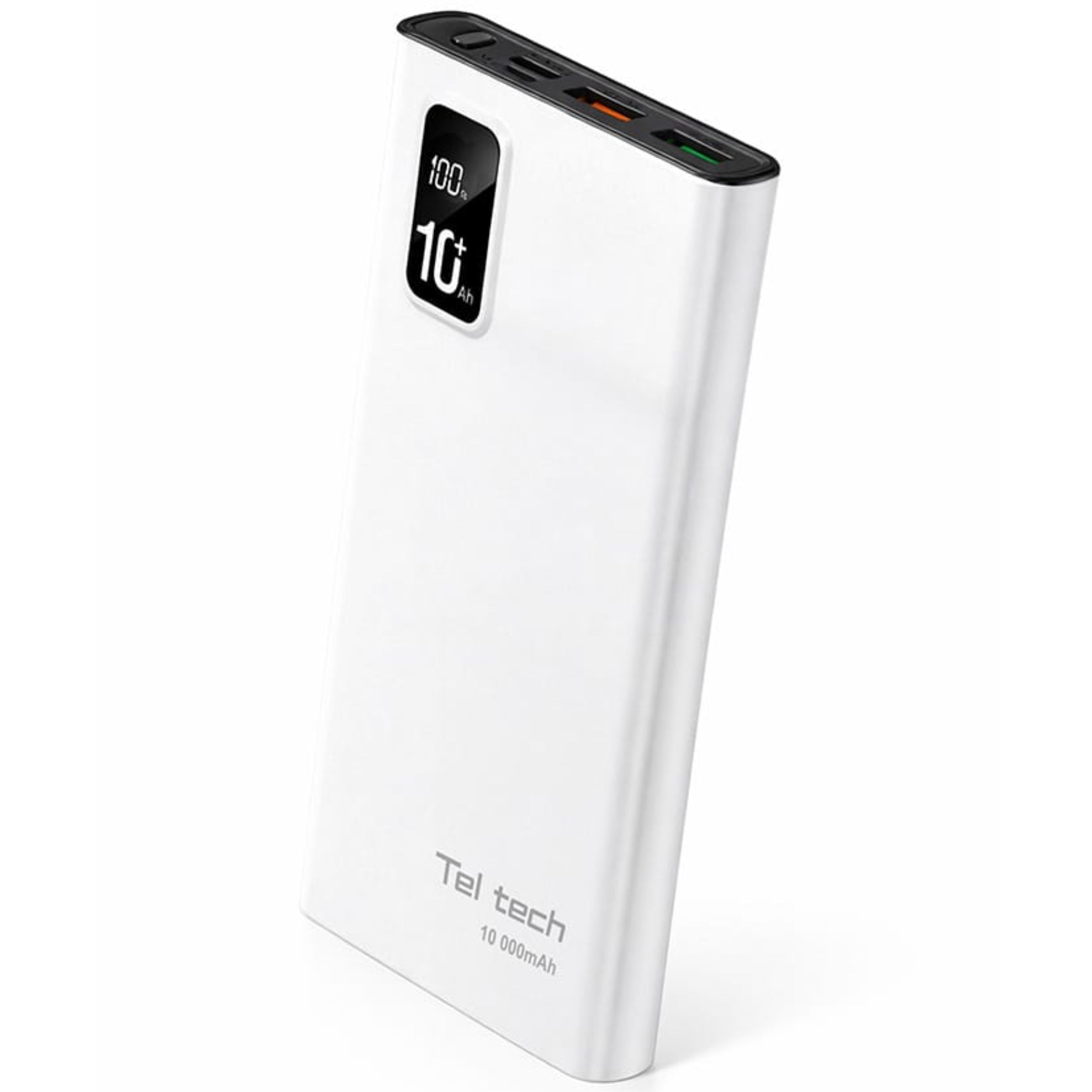 POWERBANK 10000 mAh 2x USB + USB C POWERFUL 22,5W FAST TRAVEL CHARGING Manufacturer code Power bank bateria awaryjna biały TPB-10