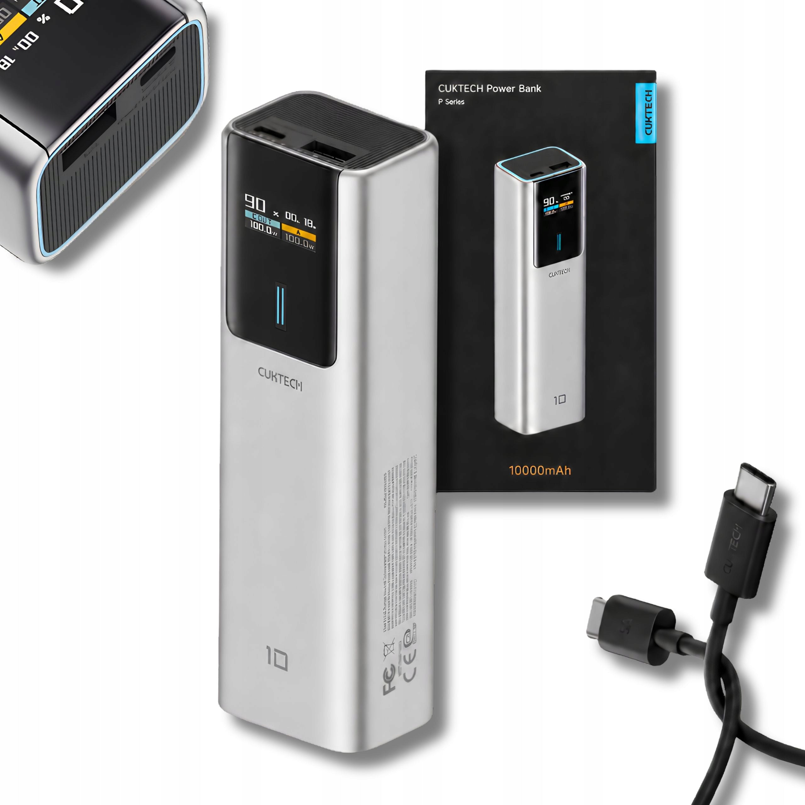 POWERBANK 10000mAh 150W USB-C USB-A FAST CHARGING LIGHTWEIGHT POWERFUL CUKTECH