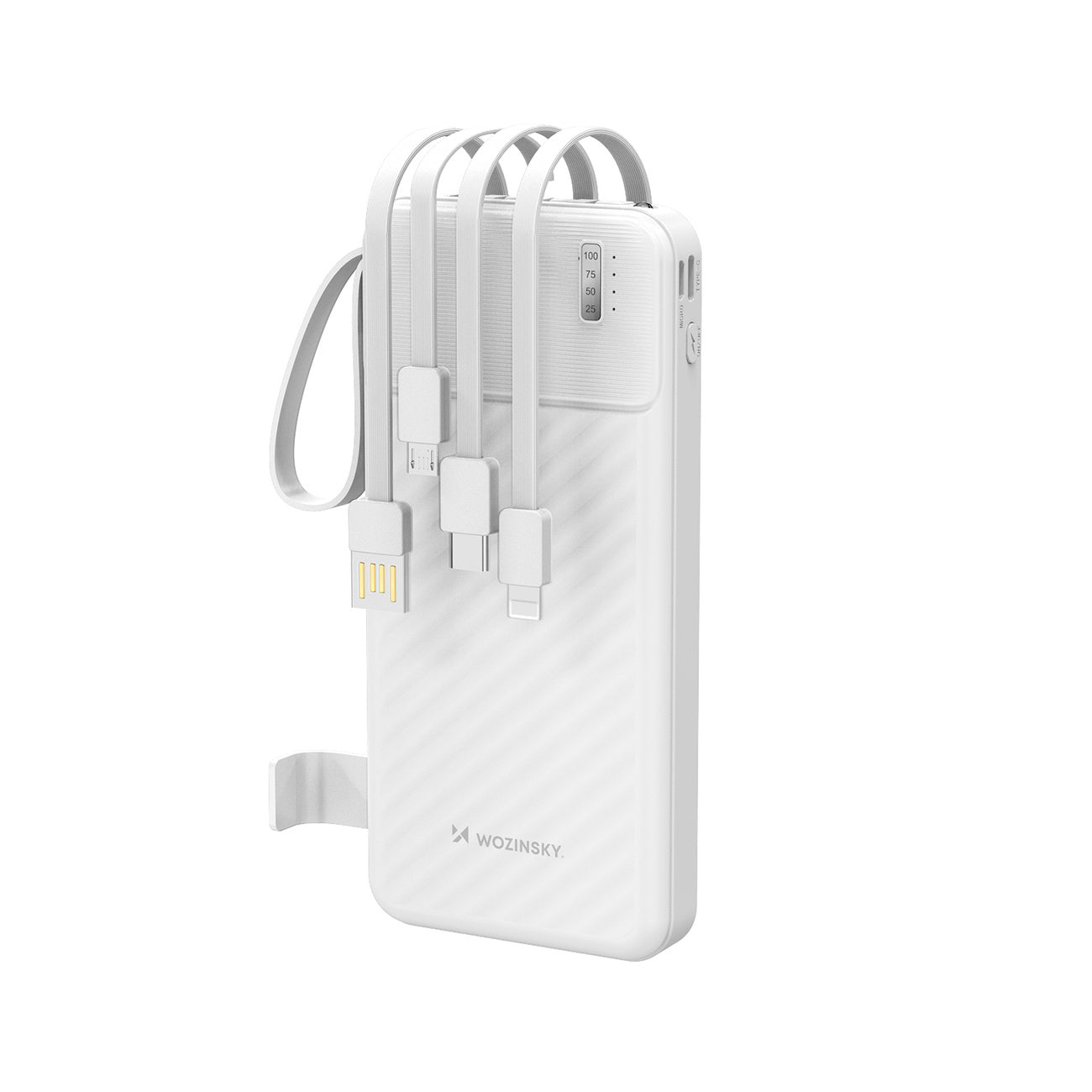 POWERBANK 10000mAh POWER BANK BUILT-IN CABLES FLASHLIGHT PHONE HOLDER
